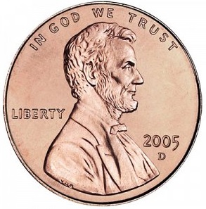 Diseño del anverso centavo Lincoln