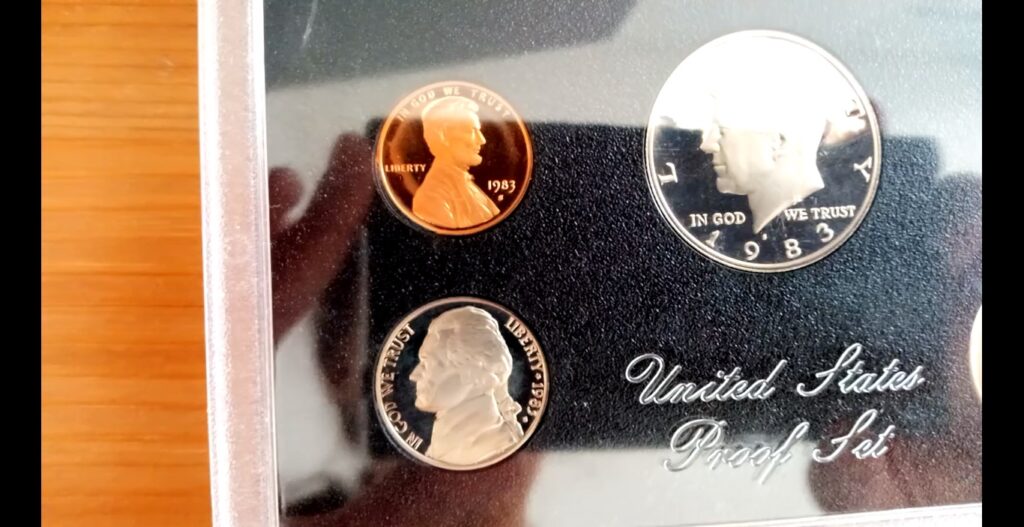 Set proof en venta de monedas EEUU año 1983 S